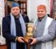 मुख्यमंत्री श्री पुष्कर सिंह धामी से मुख्यमंत्री आवास में केंद्रीय राज्य मंत्री डॉ. राज भूषण चौधरी ने की शिष्टाचार भेंट।